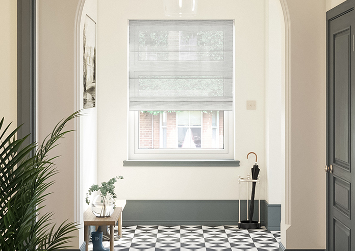 Novara Voile, Grey Skies - Twist&Fit Roman Blind - Image 3